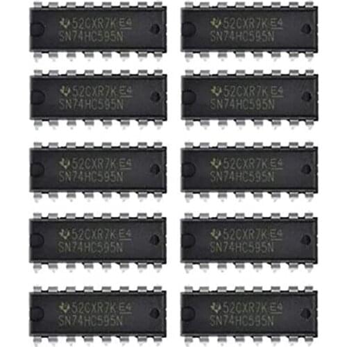 10PCS IC 74HC595 74HC595N SN74HC595N DIP-16 Logic-Shift Register