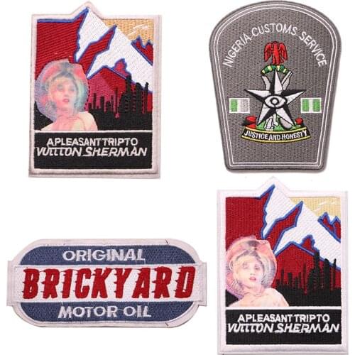 Cartoon Decorative Girl, medal, slogan pattern icon Embroidered Applique Patches For DIY Iron on Badges Stickers on a backpack