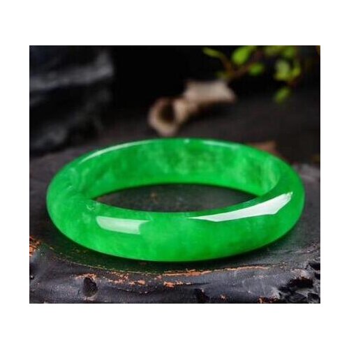 Natural Emerald Green Jadeite Jade Bangle Bracelet Handmade With certificate