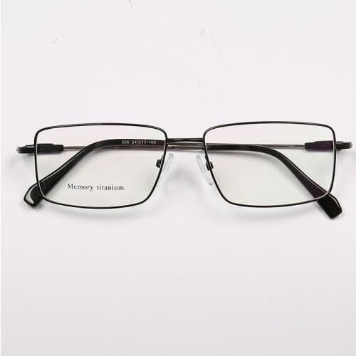 YOUTOP Full-rim Mens Business Memory Titanium Temple eyewear Males Optical Frames Eyeglasses 526