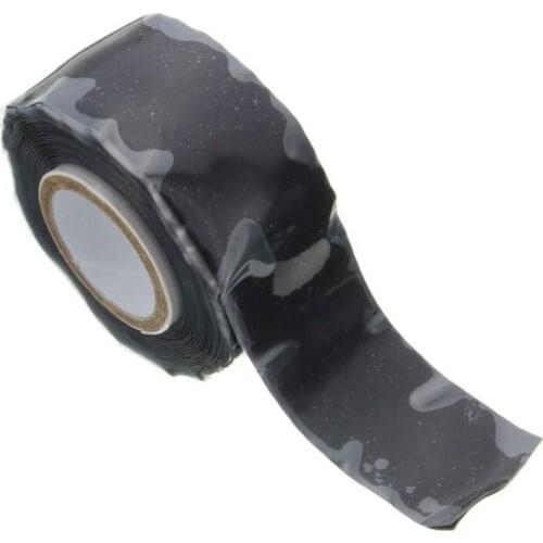 Waterproof 1.5M Silicone Performance Repair Tape Self-adhesive Strong Black Rubber Silicone Bonding Tape Self Fusing Wire Tape