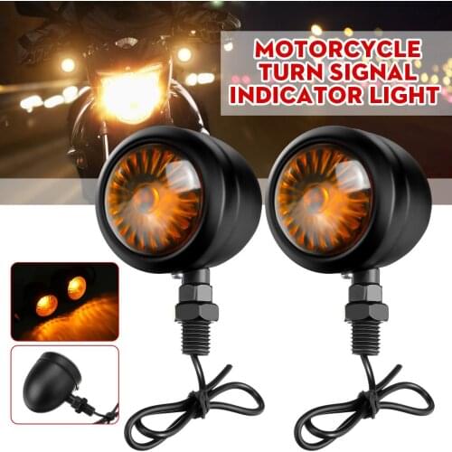 2x 12V Refit Turn Signal Light Indicator Blinker Amber Lamp For 10mm mounting bolts Motorcycle Electric motorcycles