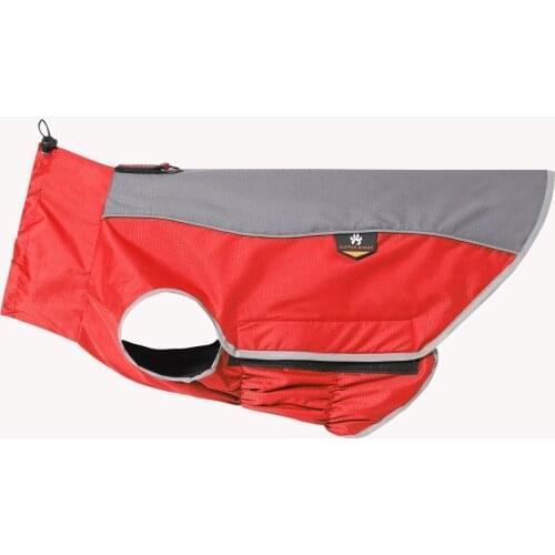 Outdoor Dog Jacket Waterproof Reflective Dog Clothes Winter/Spring Fleece-Lined Dog Coat Durable Pet Rain Jacket Training Poncho