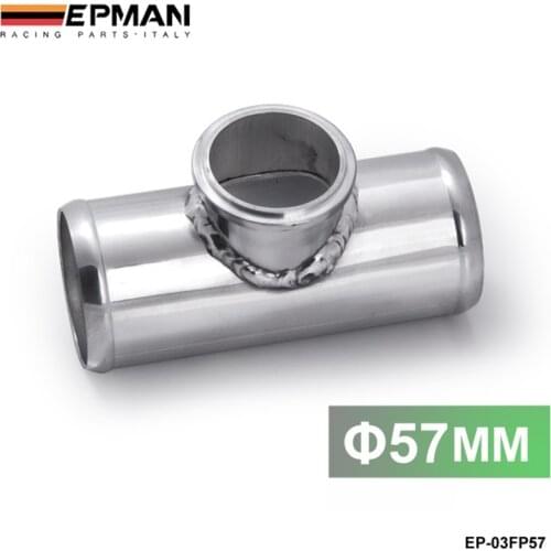 Universal 57mm 2.25" Turbo Aluminum Flang Pipe Fit For Tail 50mm Blow Off Valve Turbo EP-03FP57