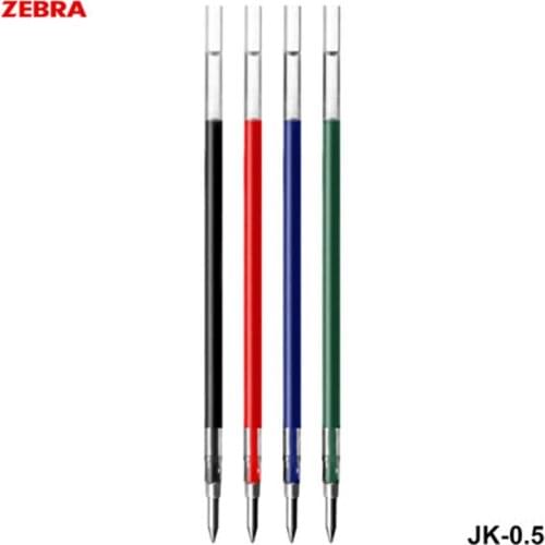 Zebra JK-0.5 Refills for Zebra SJ3 Sarasa 3, J3J2, J4J1 Gel Pen 0.5 mm-4 colors (Black, Red, Blue, Green) to choose