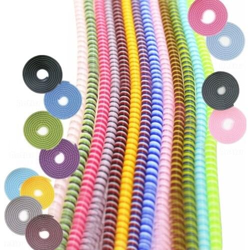 1.5M MIX Color phone Wire Cord Rope Protector USB Charging Cable Bobbin Winder Data Line earphone Cover Suit Spring Sleeve twine