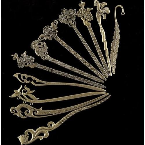 Women Vintage Style Alloy Hair Sticks Elegant Classic Girls Hair Pins Ladies Girls Barrettes Hair Clip Clothing Hair Accessories