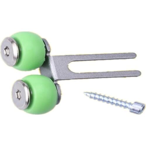 4PCS Wardrobe Cabinet Sliding Door Zinc Alloy Upper Rollers Kitchen Bathroom Sliding Door Pulley 2 Nylon Mute Uppper Wheels