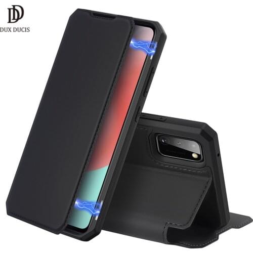 For Samsung Galaxy A41 Case DUX DUCIS Skin X Series Leather Wallet Case Flip Case Magnetic Closure Super Fashion Top PU+TPU