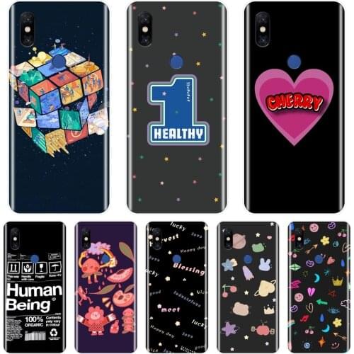Back Cover For Xiaomi Mi Max Mix 1 2 2S 3 Black Heart Star Space Quotes Silicone Soft Phone Case For Xiaomi Mi Note 1 2 3 Case