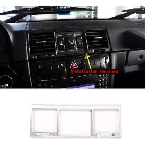 For Mercedes-Benz G-Class G500 2004-11 Air Outlet Frame Panel of Central Control Air Conditioner ABS Car Styling Car Accessories