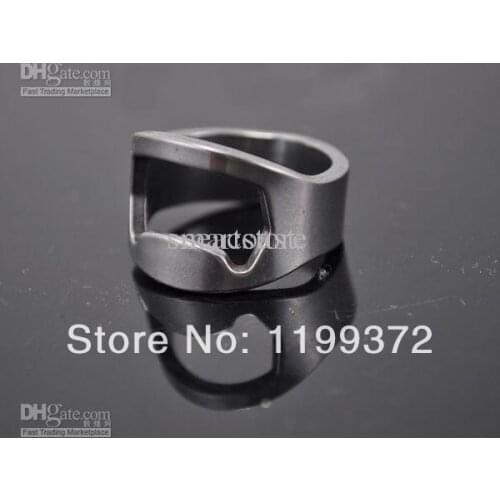 Fedex Free shipping Best Lowest Price 500PC/lot Stainless Steel Finger Ring Beer Bottle Opener (24mm 22mm 20mm 18mm)
