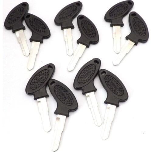 Pack of 2/5/10pcs Blank Uncut Key for Some Chinese Scooter Motorcycle Moped Right Blade Groove