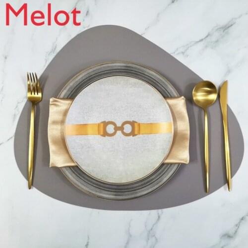 Model Room European Light Luxury Tableware Set Table Set Table Set Hotel Western Dining Knife and Fork Plate Set Minority