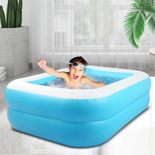 Square Inflatable Swimming Pool Toy Bathtub Swimming Pool Summer Outdoor Game Garden Water Spray Toy For Family Children Adult