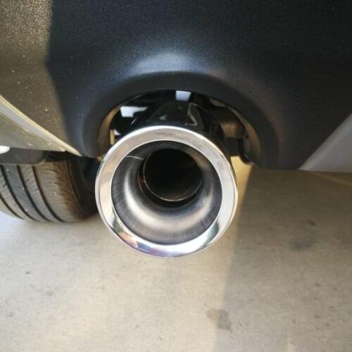 Silver Car Muffler End Pipe Stainless Steel Exhaust Tips for Ford Kuga 2013 2014 2015 2016 2017 2018 2019 Styling Moulding Trim