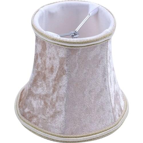 Fabric Clip On Lamp Shade, E14 Handmade Lampshade For Modern European Style Wall Sconce Lamp, Crystal Lamp, Candle Lamp, Table L