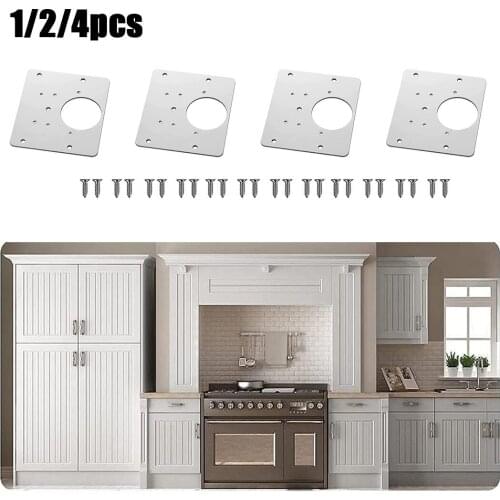 Furniture Hinge Repair Plate Rust Resistant Steel Home Improvement Furniture Cupboard Cabinet Door Hinges Repair Mount Tool