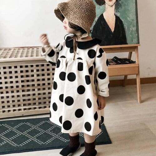 Girls' Dresses For Autumn 2021 New ChildrenS Clothing Korean Fashion Baby Girl Doll Dress Spring Toddler Kids Clothes