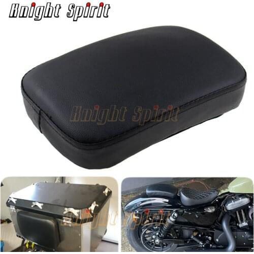 For Harley Dyna Sportster Softail Touring XL 883 1200 Motorcycle Rear Passenger Cushion 6 Suction Cups Pillion Pad Suction Seat