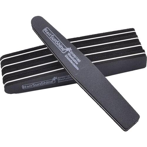 10pcs/lot Nail File Professional 100/180 Grits Nail Polish Sanding Buffing Blocks Cuticle Remover Nail Beauty Tools For Salon