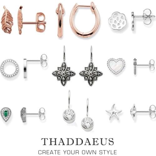 Drop Earrings Marcasite Star Flower Trendy Gift For Women High Quality Earring Europe Style Silver Zirconia Fashion Jewelry