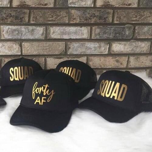 Forty AF Squad Hat summer travel beach pool 40 years old 40th Birthday party decoration Wife friend Gift present Photo props