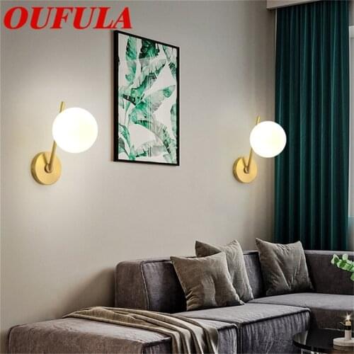 WPD Modern Wall Lamps Copper Light Contemporary Creative New Design Indoor Balcony Decorative For Living Room Bedroom