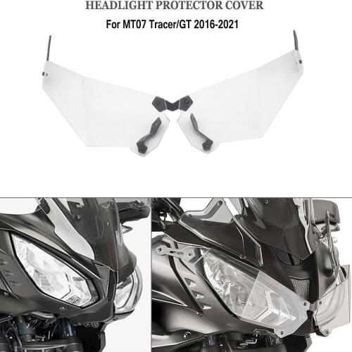 Motorcycle Headlamp Protectors For Yamaha MT07 Tracer/GT 2016-2021 2020 2019 2018 2017 Headlight Guard Protector Cover