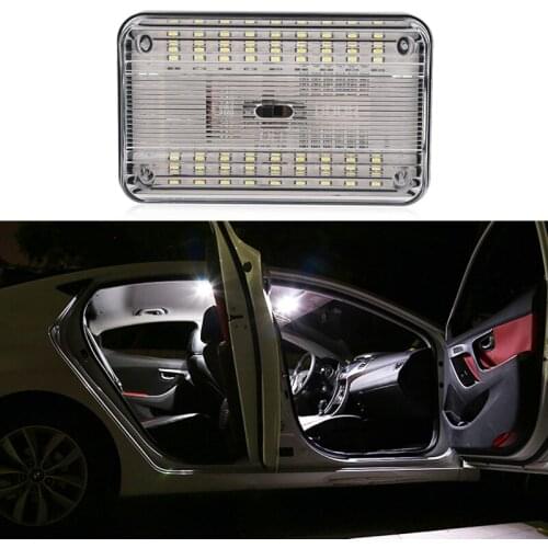Urbanroad 1PCS Car Light Source Interior Lights 36SMD 12V White LED Ceiling Dome Roof Reading Lights Lamp On/Off Switch
