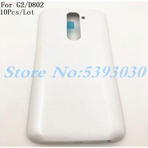 10Pcs/Lot Original 5.2 inches Battery Back Cover For LG G2 D800 D801 D802 D805 Back Battery Housing With NFC +Logo