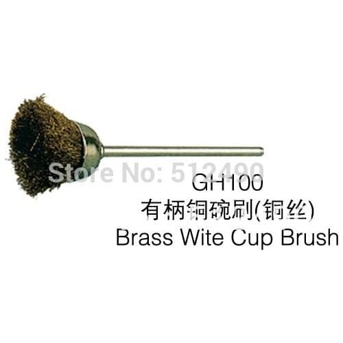 100pcs/lot GH100 brass wite cup brush craft jewelry making/jewelry polishing brush jewelry polishing brush