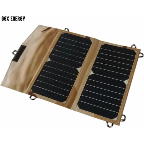 14Watt Highest Efficiency SUNPOWER Solar Cell Panel Folding Portable Solar Charger for iPhone/Samsung/LG/Xiaomi/iPad/Power Bank
