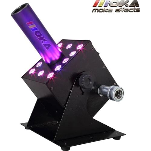 2 Pcs/Lot Special Co2 effect LED CO2 colorful Fog machine Spray 8-10m Jet Co2 cannon Machine co2 smoke machine free hose