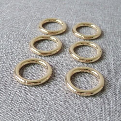 20pcs 15mm 20mm 25mm 32mm metal O ring belt clasp strap buckle for bag dog pet harness luggage backpack sewing garment accessory