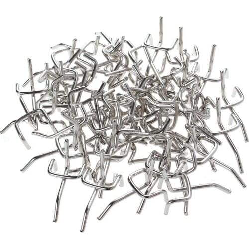 50Pcs Durable Carbon Steel Practical Pegboard Hooks Garage Workshop Storage Garage Work Shop Organization Display Hanging Tool