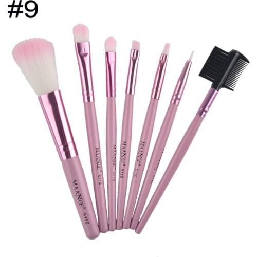 7pcs/set Makeup Brushes Professional kits Sets Cosmetics Makeup Brush Tools Foundation Brush For Face Make Up Beauty Essentials