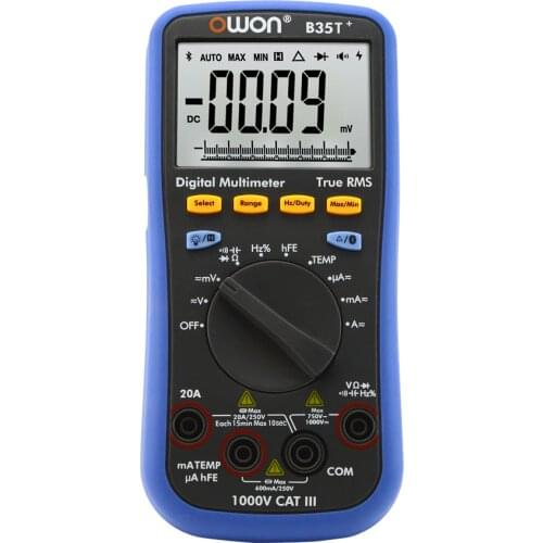 True RMS Bluetooth Digital Multimeter OWON B35T+ 3in1 Datalogger+Multimeter+Temperature meter Multi-Connection Offline Record