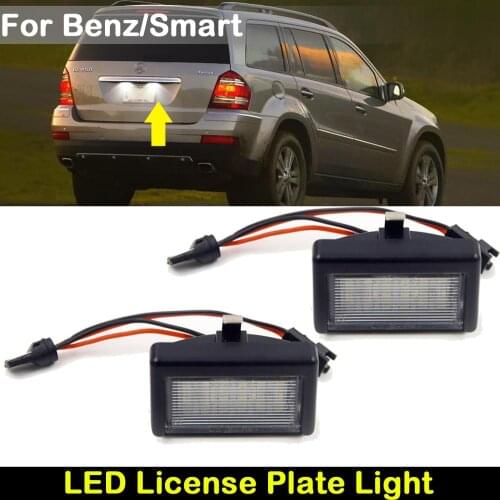 For BENZ M-CLASS(W164) ML GL-CLASS(X164) Smart Roadster 452 White LED License Plate Light Number Plate Lamp