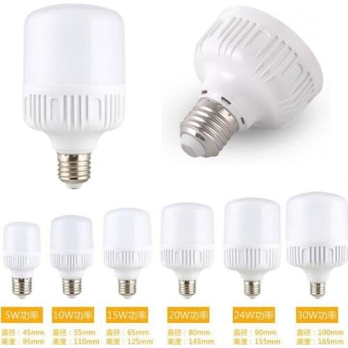 E27 Energy Saving Led Bulb Light Lamp 5/10/15/20/30/40w Cool White High Sales