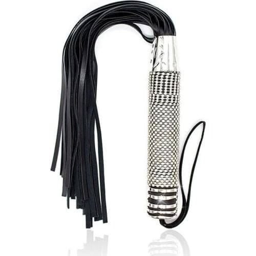 Erotic Bondage Sex Whip Fetish Leather with Diamond Flogger Flirt Sex Toys Adult Games Sex Spanking Paddle for Couples