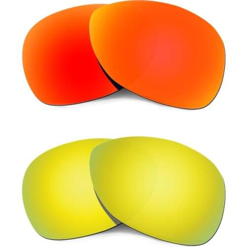 Hkuco Crosshair (2012) Sunglasses Red&Gold Replacement Polarized Lens Set