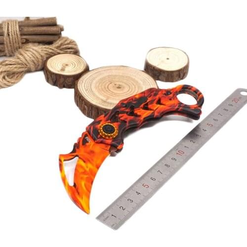 Pocket Claw Knife CS GO Counter Strike Karambit Folding Blade Knives Tactical Survival Knife Hunting Camping Outdoor EDC Tools