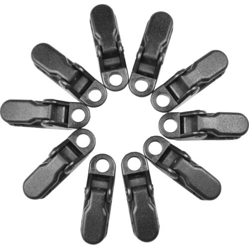 10Pcs Tent Hool Awning Clip Clamp Tarp Set Tarpaulin Clip Snap Tent Outdoor Hiking Camping Survival Tent Accessories