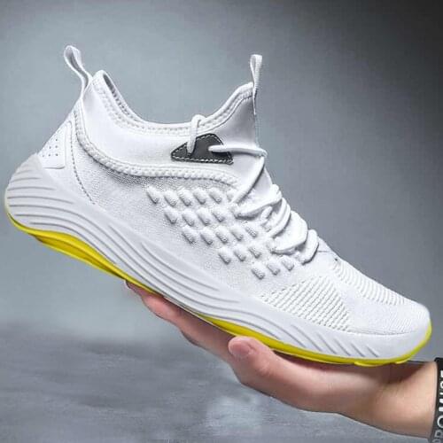 Summer Fly Woven Mesh Breathable Casual Shoes 2021 New Fashion Trendy Shoes Student Running Shoes Mens Sports Shoes