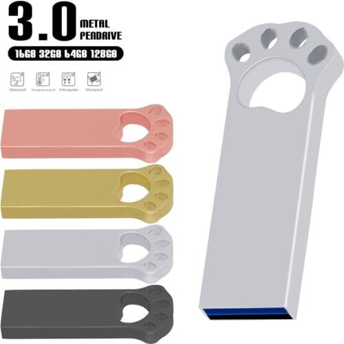 Metal usb 3.0flash drive 64GB 32GB 16GB 8GB 4GB pen drive waterproof u disk memoria cel usb stick wedding custom logo gift