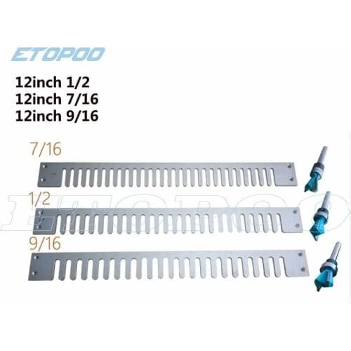 12 Inch Practical Silver Woodworking Tool Multifunction Home Aluminium Alloy Easy Operate Accurate Pitch Dovetail Template