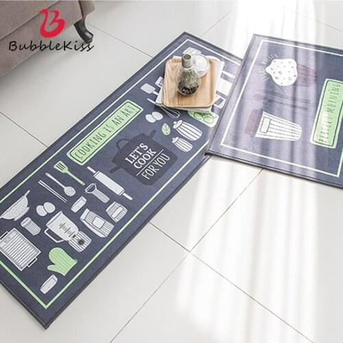 Bubble Kiss Cartoon Floor Mat Nordic Home Carpet Fashion Doormat Hallway Long Rug Bedroom Soft Slip Rug Dining Table Foot Pad