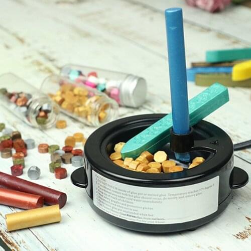 Fire Wax Furnace Pot Warmer Melts Electric Heater Wax Bar Sticks Beads Melting Seal Glue Furnace Tool Stove For Wax Seal Stamp