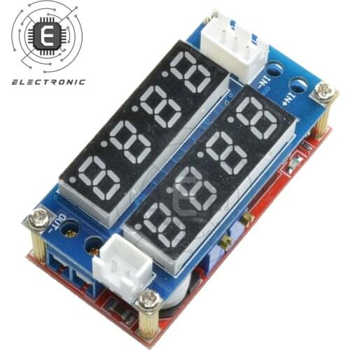 5A DC5-32V To 0.8-30V Constant Current and Voltage Adjustable Step-down Charging Board LED Digital Tube Ammeter Voltmeter